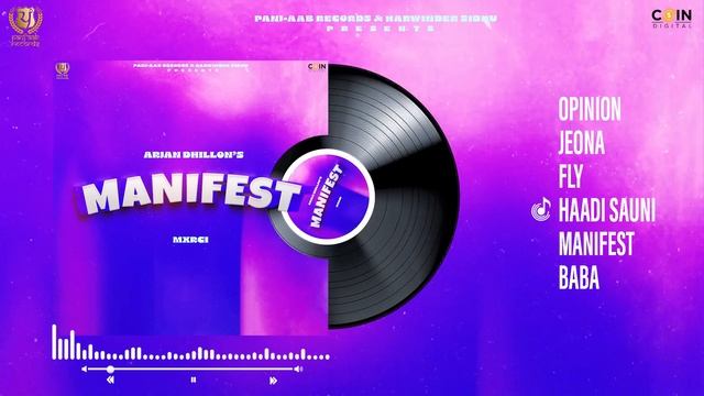 New Punjabi Song 2024 | Manifest (Full Album) Arjan Dhillon | Audio Jukebox | Latest Punjabi Songs