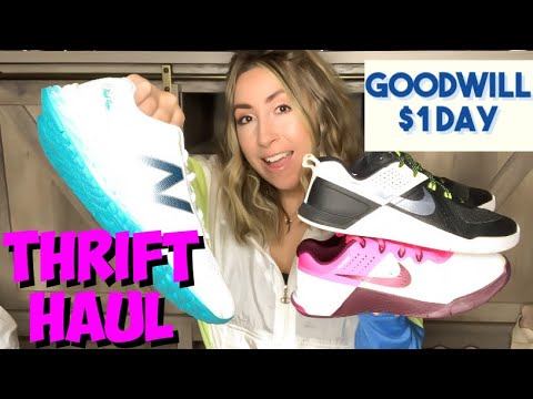 MY HUSBAND HELPED ME THRIFT! | $1 DAY AT GOODWILL | THRIFT HAUL 2021 смотреть онлайн