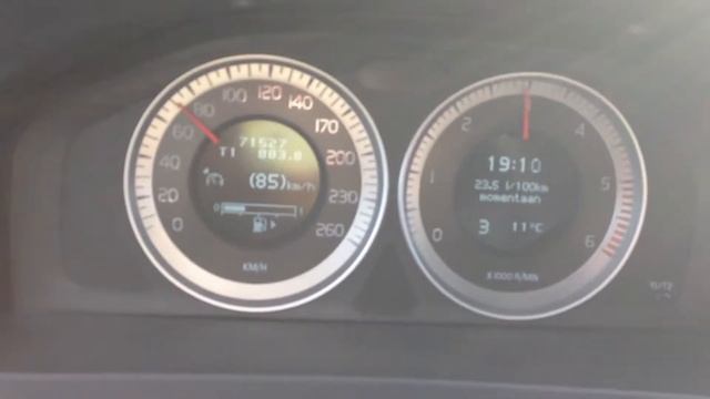 Volvo S60 DRIVe D2 acceleration 65-110 km/h смотреть онлайн