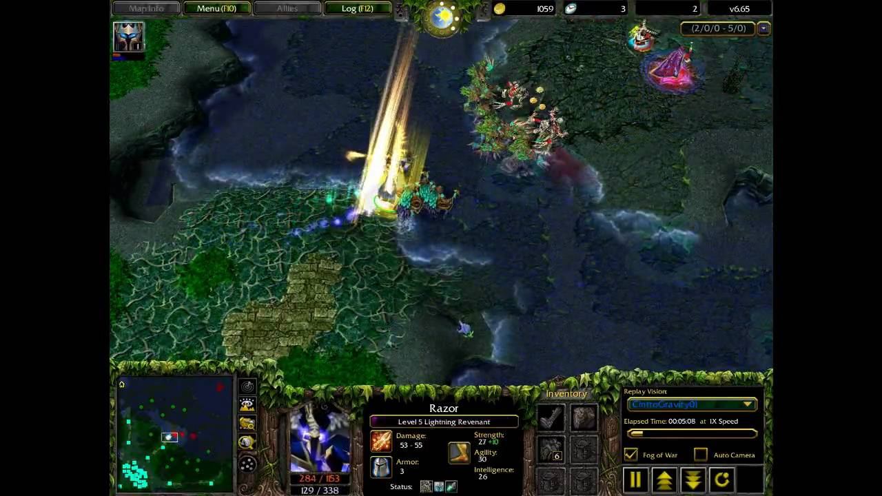 DotA - Lightning Revenant 1v5 !!! Full Replay, Part 1/4 смотреть онлайн