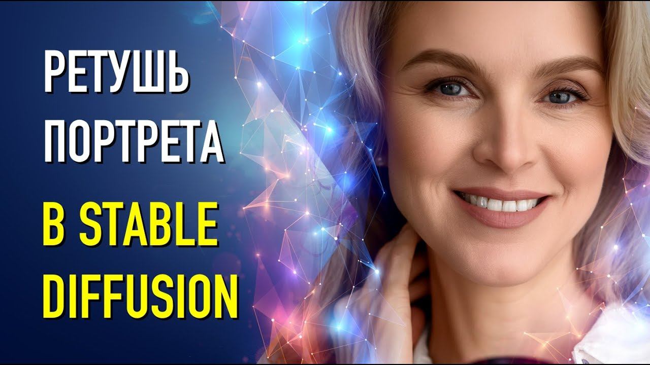 Ретушь фотографии в Stable Diffusion и Stable.Art Фотошоп смотреть онлайн