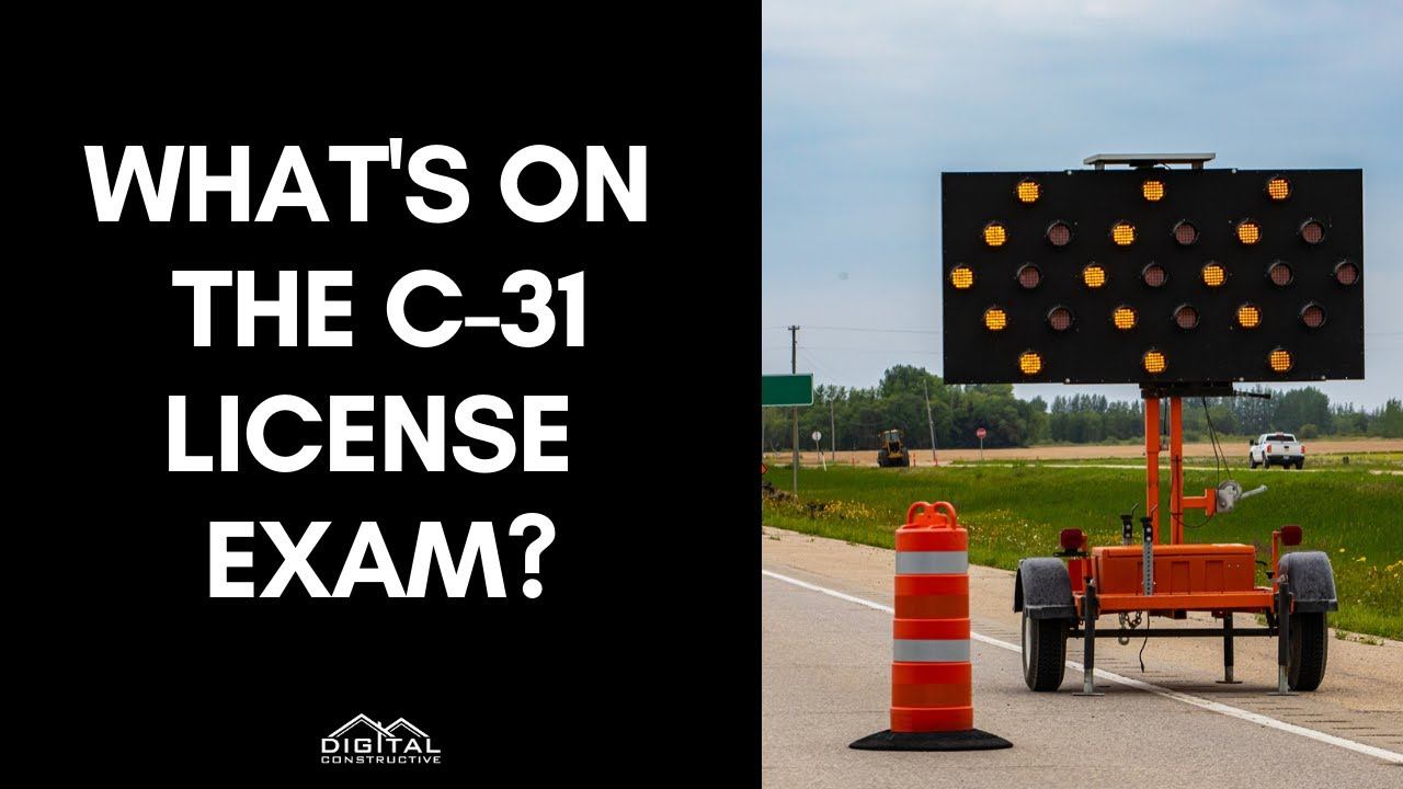 What's On The C-31 License Exam? Construction Zone Traffic Control Contractor License Secrets! смотреть онлайн