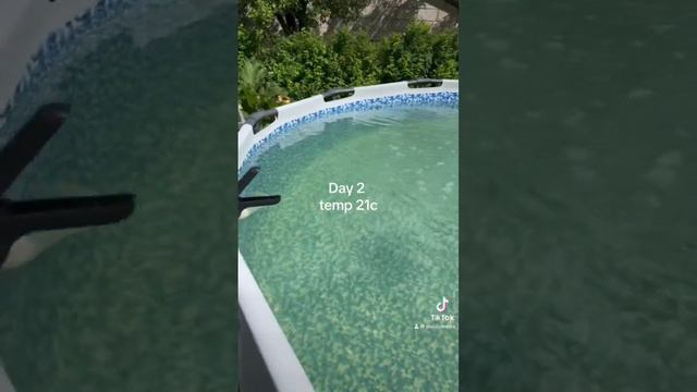 Чистим воду до прозрачного состояния #бассейннадаче #бассейн смотреть онлайн