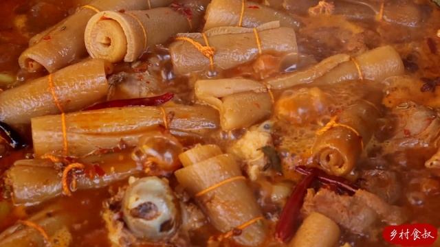 WORLD BEST Pork Skin Recipe! Rolled And Braised Until Tender! | Uncle Rural Gourmet