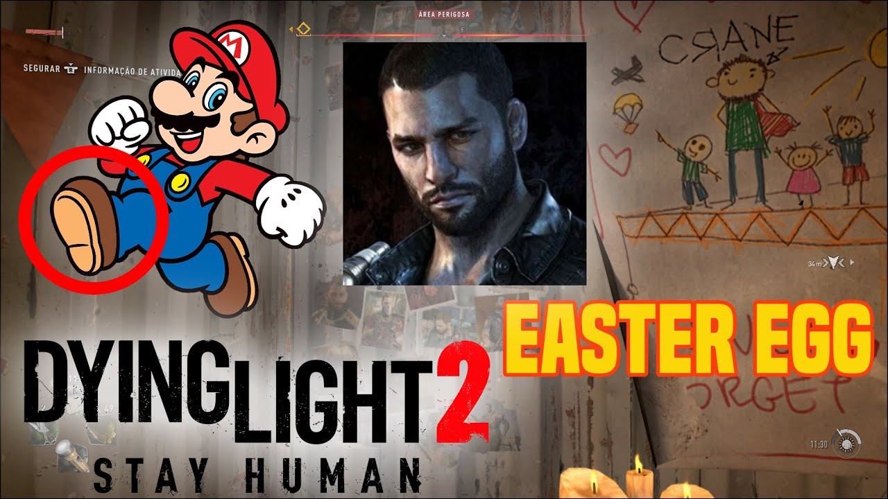 DYING LIGHT 2 COMO CONSEGUIR O TÊNIS DO MARIO E EASTER EGG KYLE CRANE смотреть онлайн