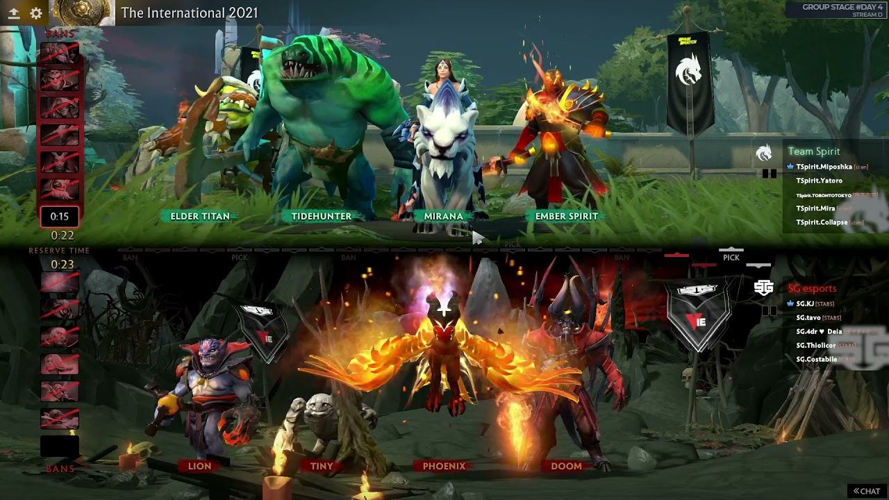 [EN] Team Spirit vs SG Esports - Dota 2 The International 2021 - Group Stage Day 4 смотреть онлайн