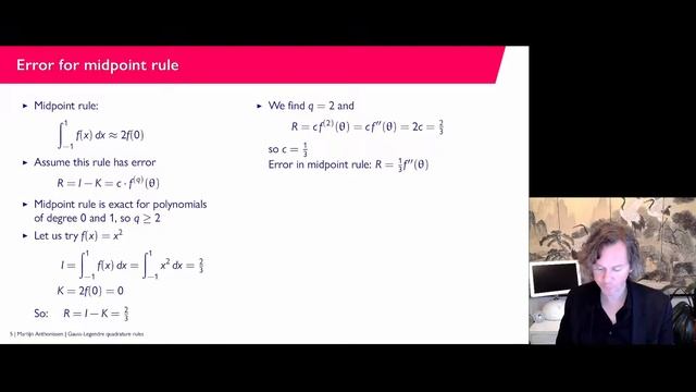 6-3 Gauss-Legendre quadrature rules смотреть онлайн