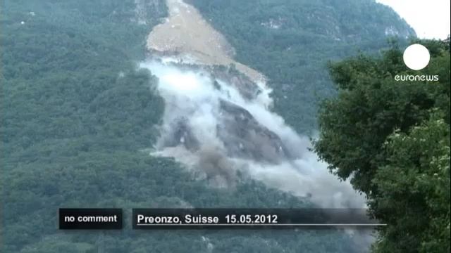 Huge landslide in southern Switzerland no comment смотреть онлайн