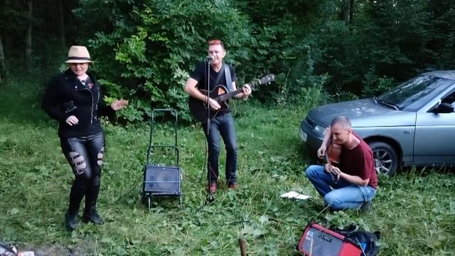 Чёрный кот в две гитары / Р.Тяганов и С.Игнатушин Орловская область 22.07.21 смотреть онлайн
