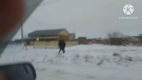 Жизнь в селе#Казахстан#Едим за мукой.Потеплело,коров оставили на улице.