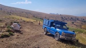 Amir's family: life in the cave: the former house of the Daral family. Restoration of the cave
