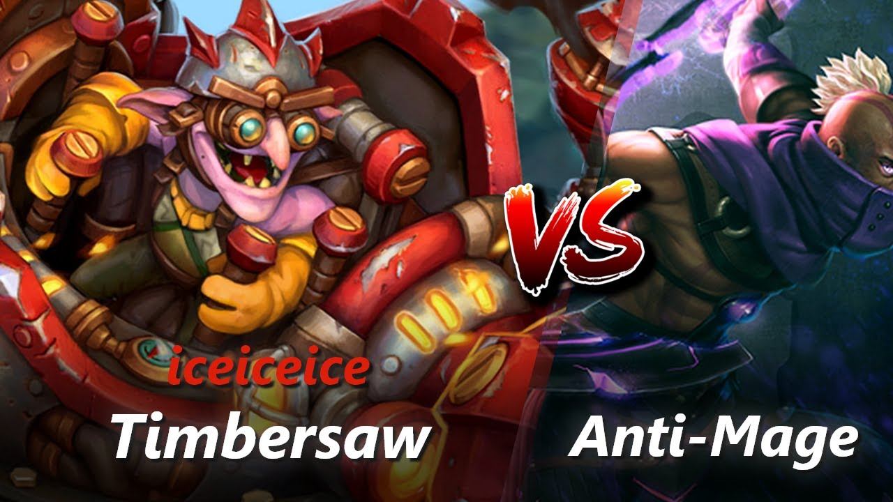 iceiceice offlane Timbersaw vs Anti-Mage/Treant Protector | First 10 minutes смотреть онлайн