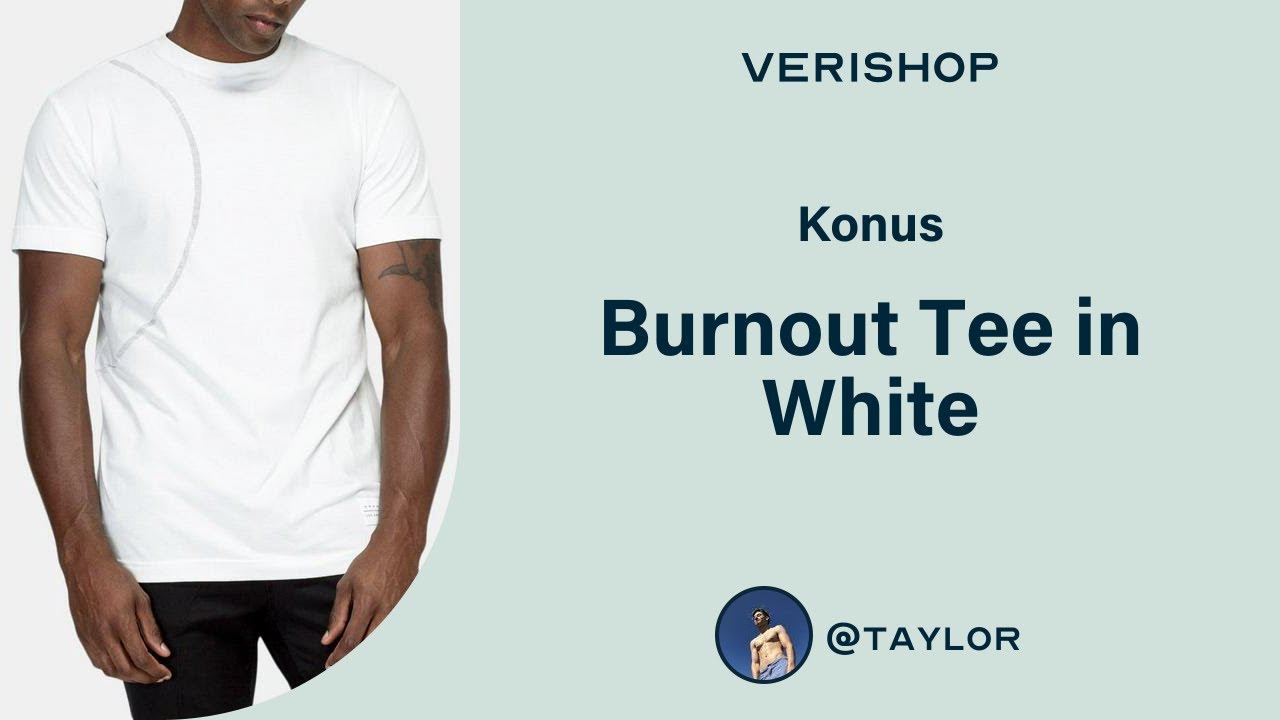 Konus Burnout Tee in White Review смотреть онлайн