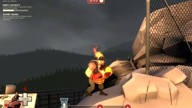 Team Fortress 2 - Unusual Officer's Ushanka with burning flames смотреть онлайн