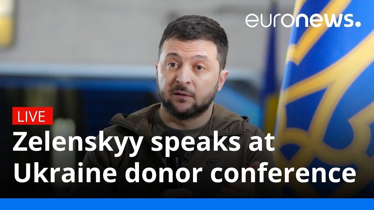 Zelenskyy speaks at Ukraine donor conference смотреть онлайн