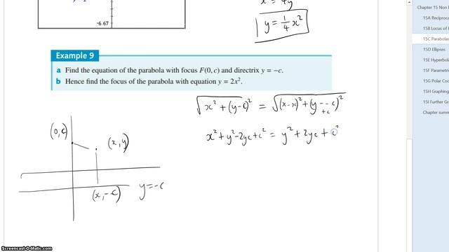 Locus of a point - parabola part 2 смотреть онлайн