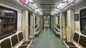 Перегон Парк Победы - Славянский бульвар по Арбатско-Покровской линии на составе 81-741.4 "Русич"