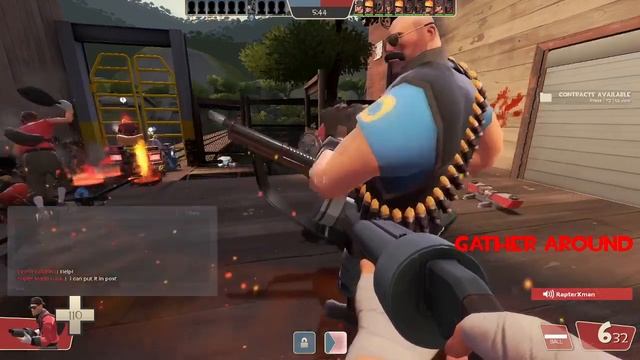 [TF2] A couple of friendlies try to reenact the train scene from End of the Line