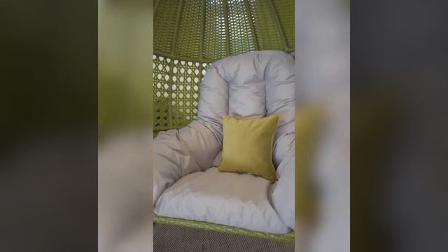 Подвесное кресло Авиано из искусственного ротанга от фабрики плетеной мебели Malacca #homedecor