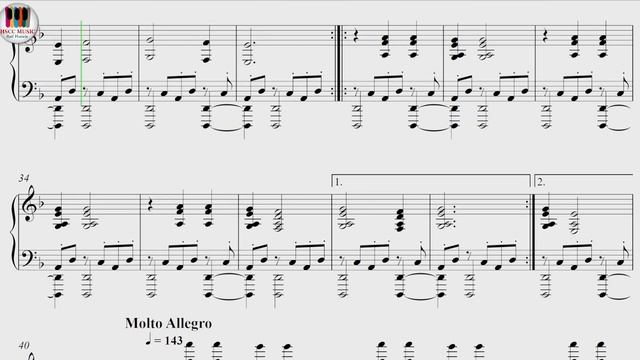 O Fortuna, Carmina Burana - Carl Orff, Piano Sheet Music смотреть онлайн