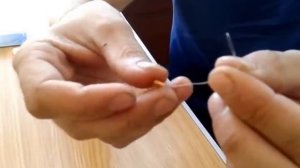 Как привязывать поводок к мушки с напайкой?