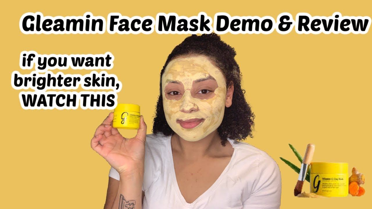Gleamin Face Mask Demo & Review: If you want brighter skin WATCH THIS! смотреть онлайн