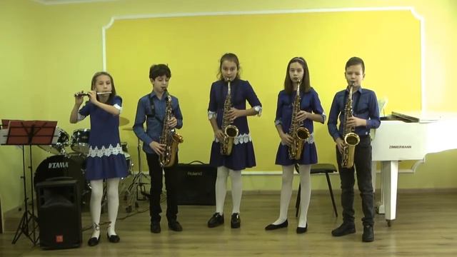 М. Леонтович " Щедрик", флейта+ саксофон смотреть онлайн