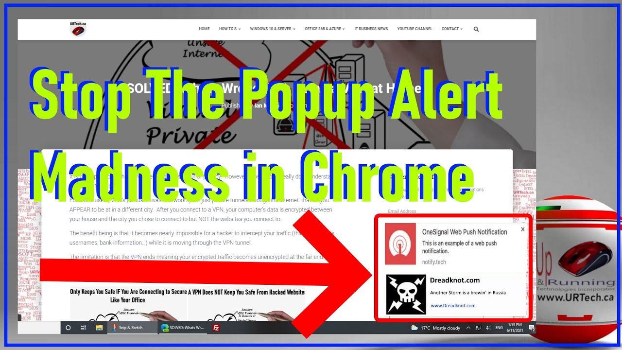 Disable Popup Notifications In Google Chrome & Disable YouTube Notifications смотреть онлайн