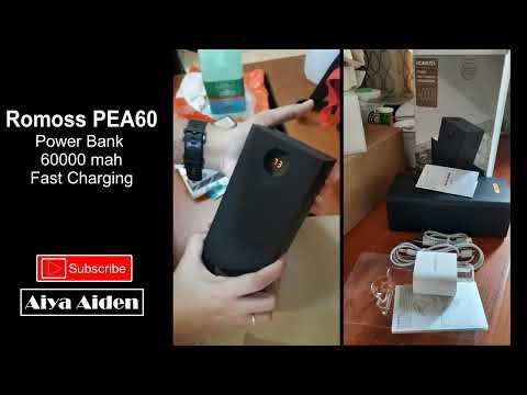 Unboxing Romoss PEA60 60000mah