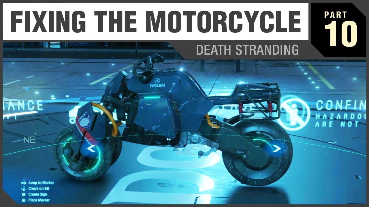 FIXING THE MOTORCYCLE - Death Stranding - PART 10 смотреть онлайн