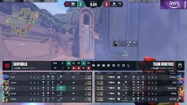 Sentinels vs Team Heretics | Карта 1 | VALORANT Champions Tour 2024: Masters Madrid смотреть онлайн