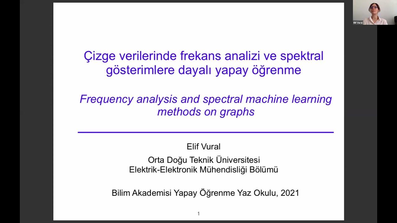 BAYÖYO 2021, Çizge Verilerinde Frekans Analizi ve Spektral Gösterimlere Dayalı Yapay Ö. - Elif Vura смотреть онлайн