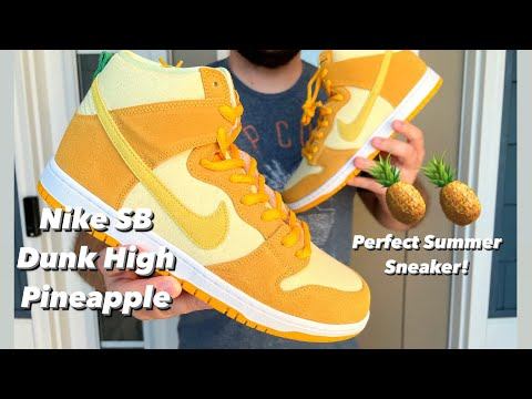 Nike SB Dunk High “Pineapple”. The PERFECT Summer Sneaker!! SB Fruit Pack!! смотреть онлайн