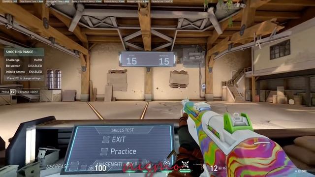 Valorant Range Hard Mode 30/30 . (Guardian 1 tap) смотреть онлайн