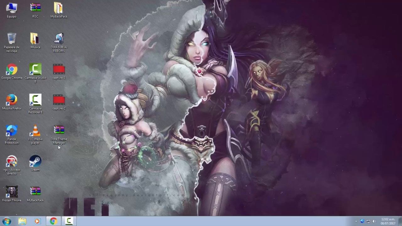 Cambiar el terreno de DOTA 1 (DotA Theme Manager V4) Skin, Interfaz смотреть онлайн