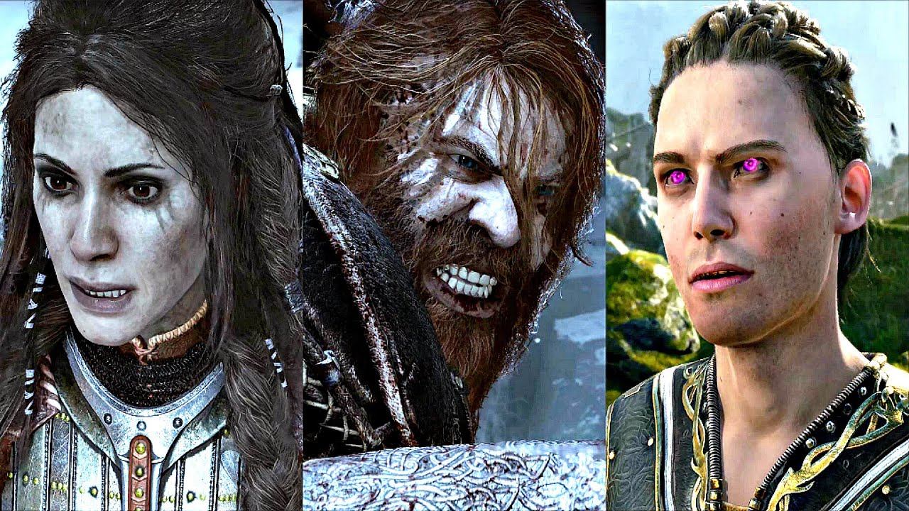 GOD OF WAR RAGNAROK - All Bosses / Boss Fights (4K 60FPS)