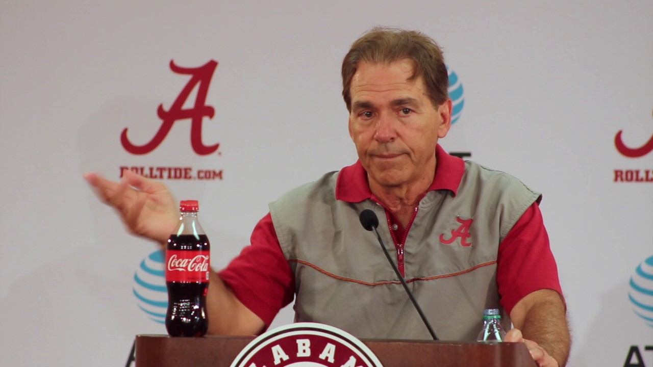 Nick Saban previews A-Day, talks spring practice - Full Press Conference смотреть онлайн