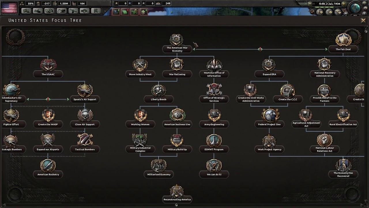HOI4 Kaiserreich USA vs The World 1 смотреть онлайн
