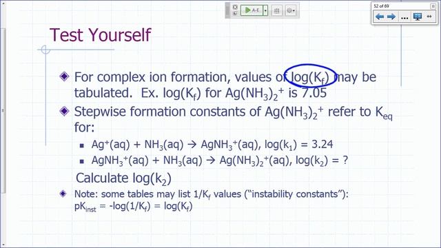 General Chemistry Lecture: Aqueous Equilibria Part 3 смотреть онлайн
