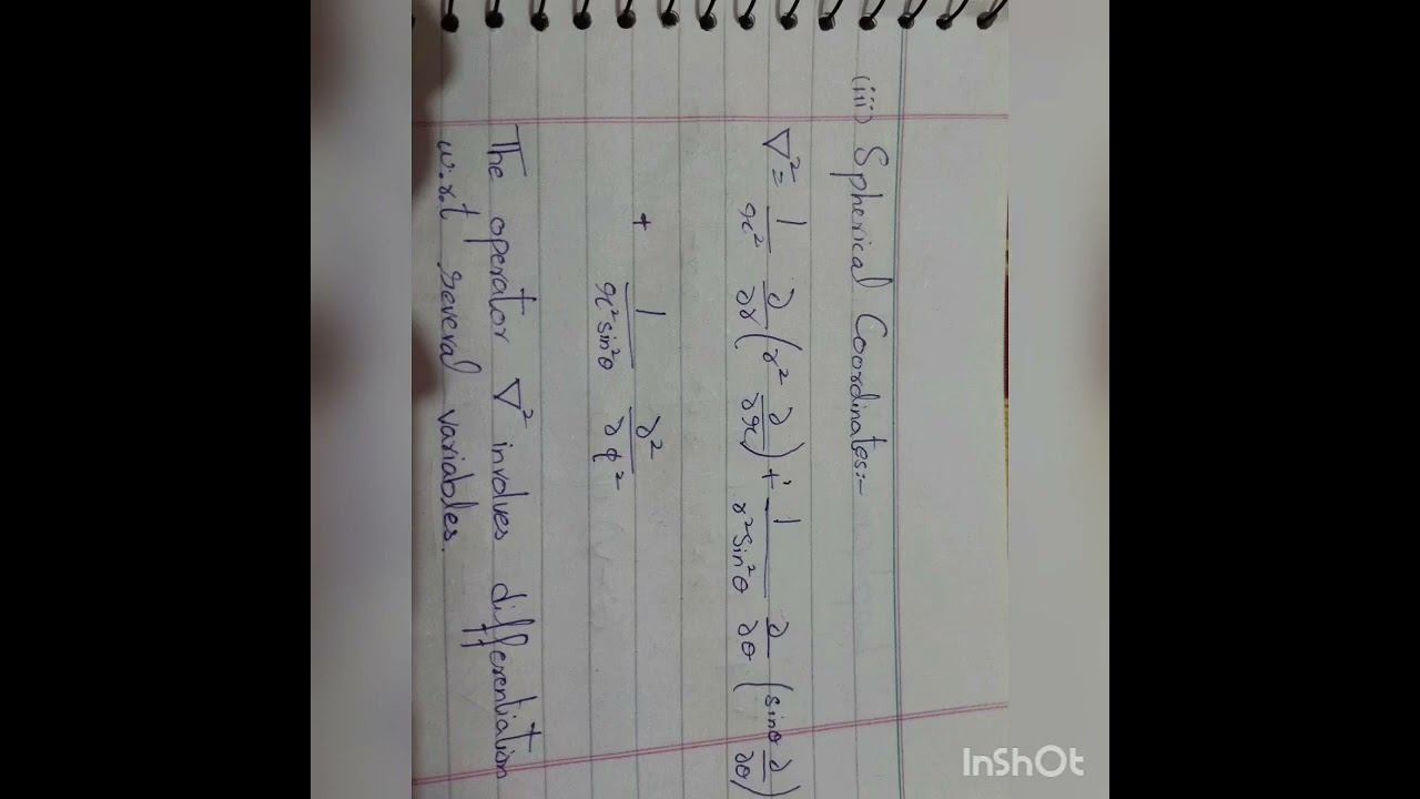 Notes of Laplacian operator #schrodingerwaveequation #operator #quantumchemistry #functions смотреть онлайн