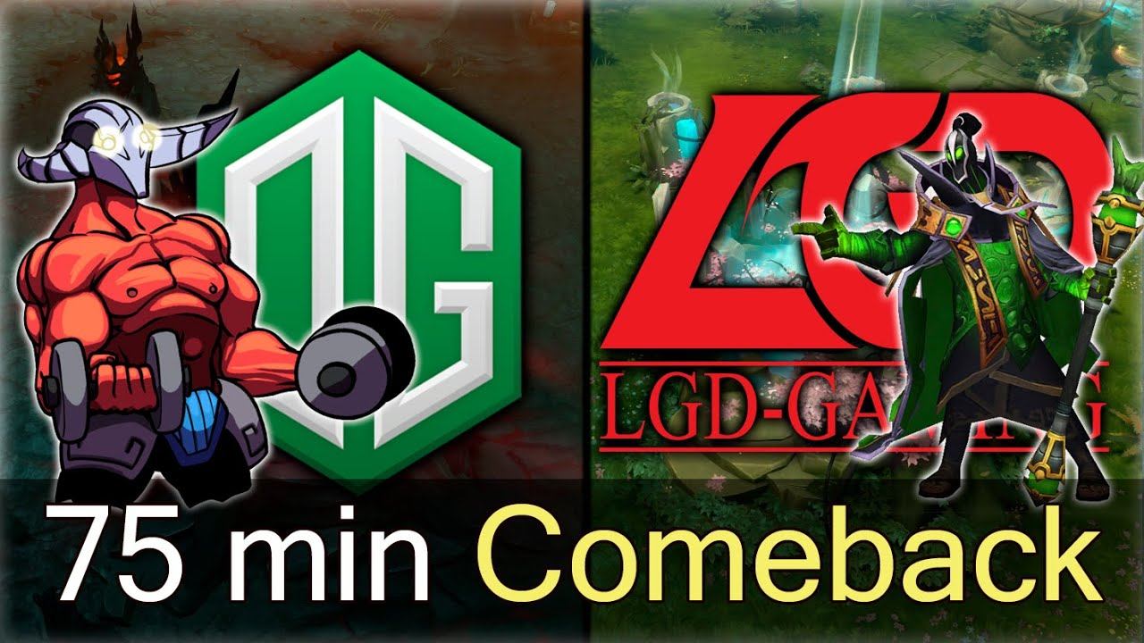 OG vs LGD 75 min Comeback — hottest match of Shanghai Major Dota 2 смотреть онлайн
