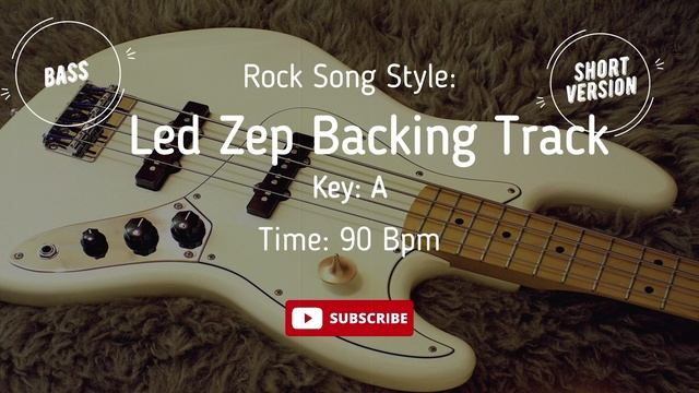 Led Zeppelin BASS Backing Track Style ( BASSLESS )