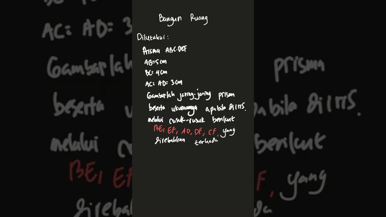 Diketahul prisma segitiga ABC.DEF dengan p... | PR Matematika S | Kelas 8 | 3 | Matematika смотреть онлайн