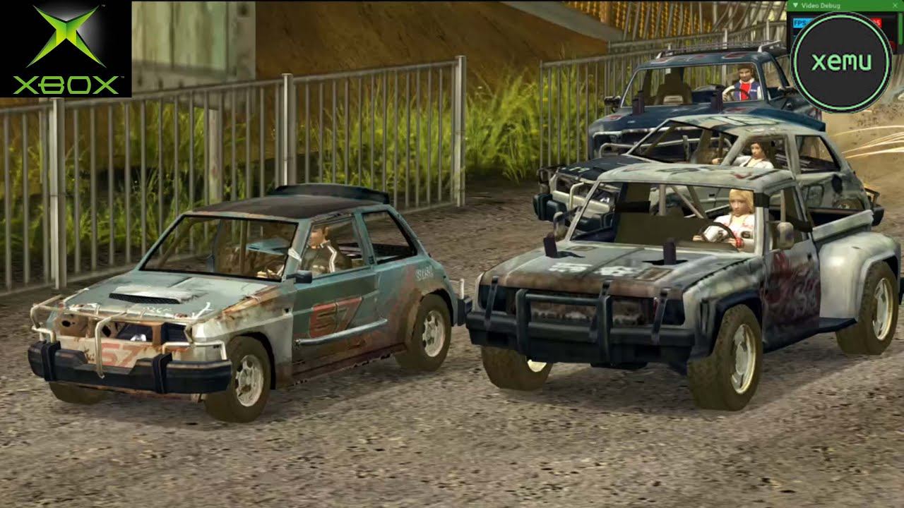 XEMU Xbox Emulator - Flatout 2 Ingame / Gameplay (custom build WIP) смотреть онлайн