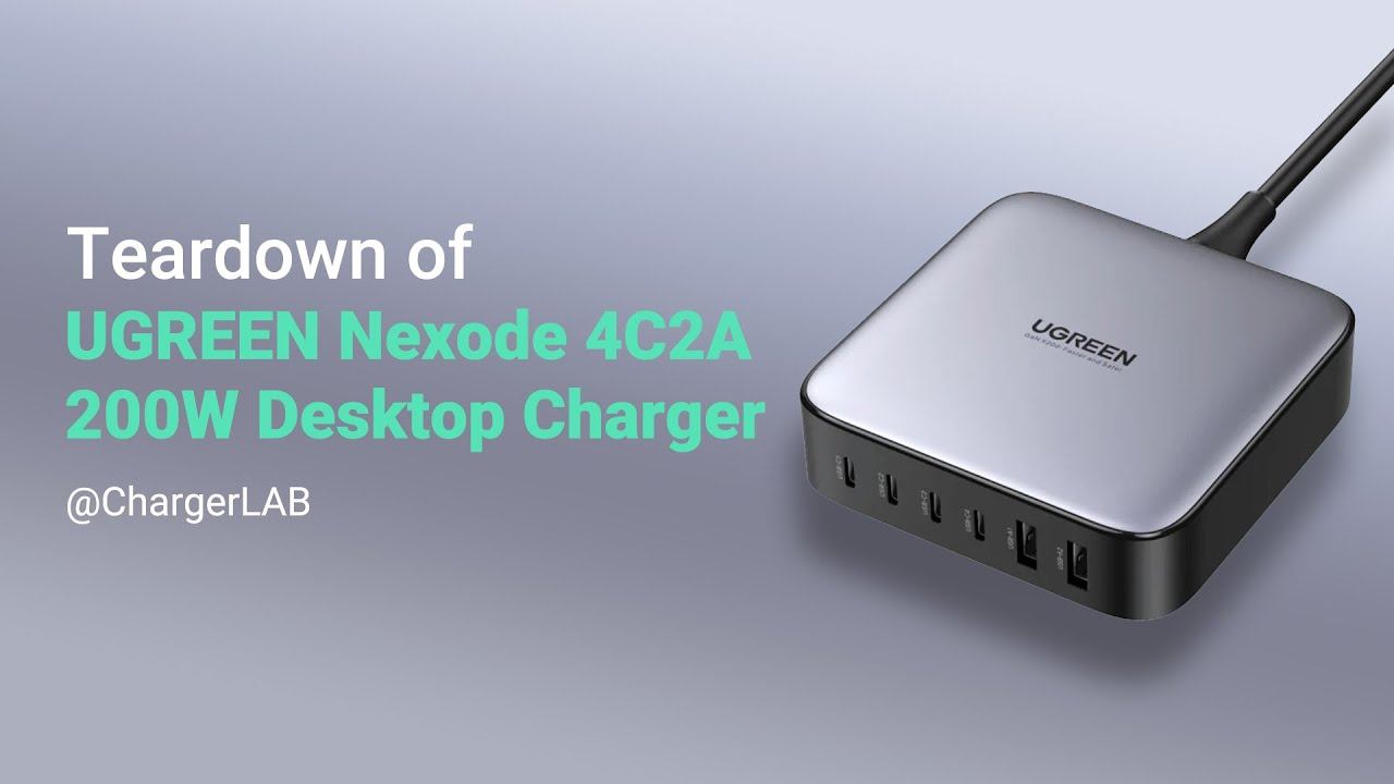 Teardown Of UGREEN Nexode 200W Desktop Charger (4C2A)
