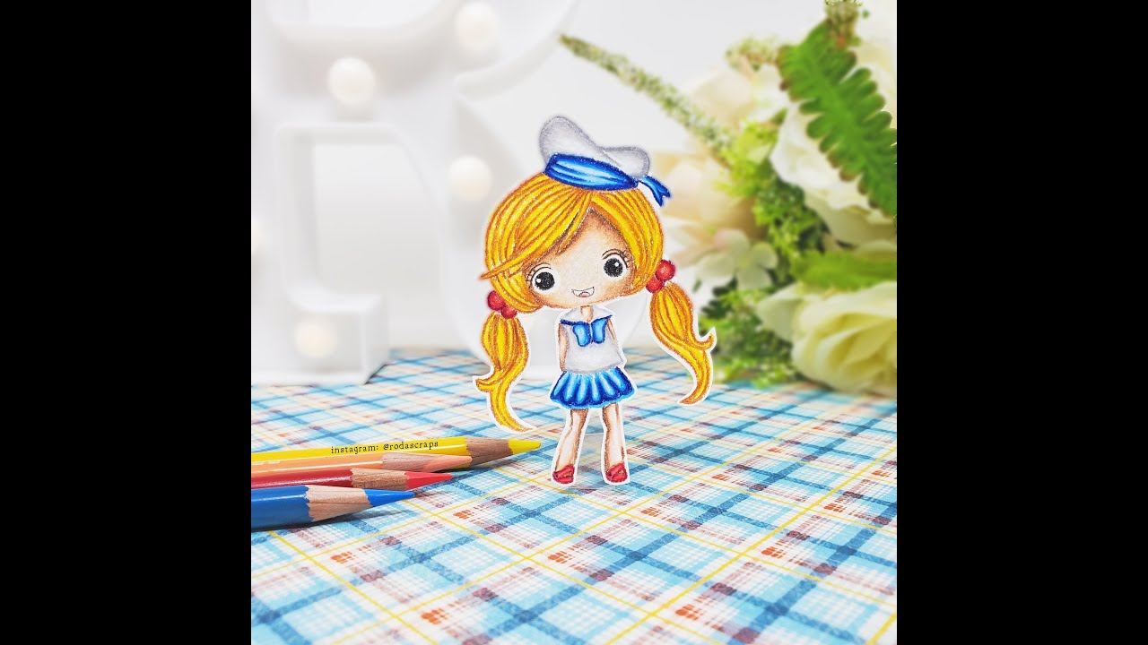 Coloring Sailor Susie with Prisma Color Pencil смотреть онлайн