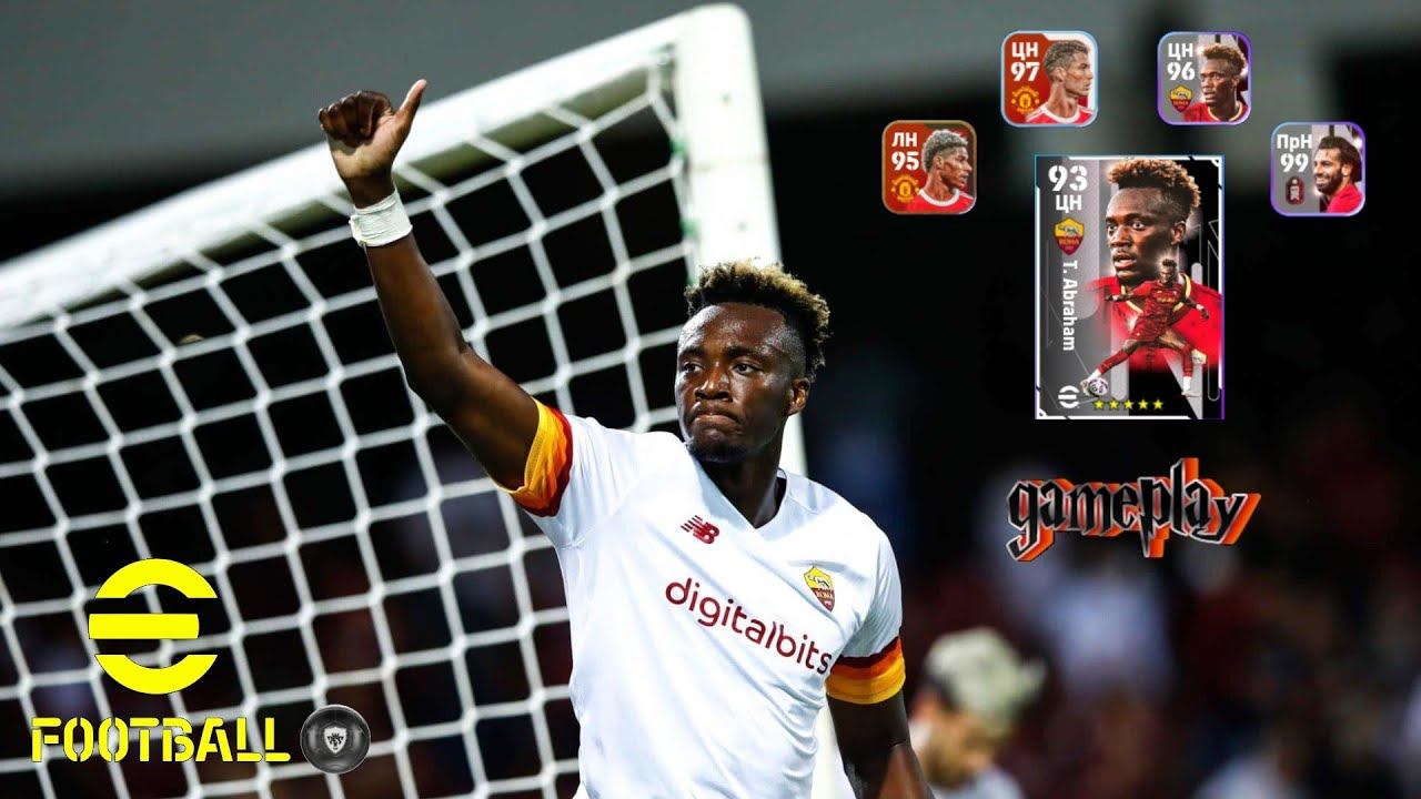 T.Abraham в схеме 4-2-4 eFootball 2023⚽ (PES mobile) смотреть онлайн