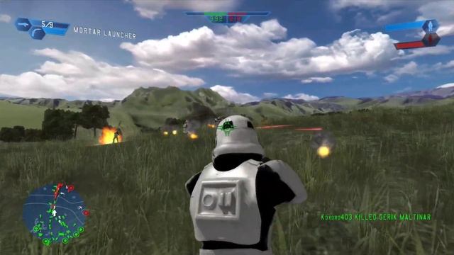 Star Wars Battlefront (2004) - Enhanced Naboo: Plains 200v200 battle gameplay Empire (EGM V3.2) смотреть онлайн