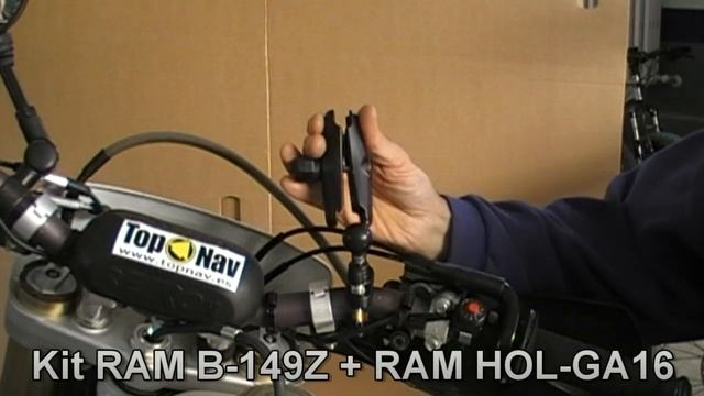Anclaje Manillar Para Camara Gps Navegador - Soporte Para MOTO - RAM B-231Z Y Kits