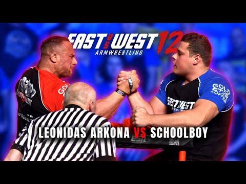 LEONIDAS ARKONA VS  SCHOOLBOY- EAST VS WEST 12  (SUPER HEAVYWEIGHT)